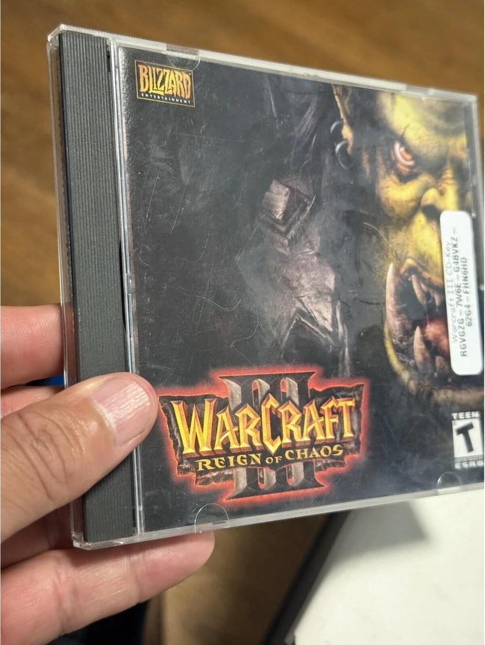 Warcraft III 3 Reign of Chaos Game with CD Case and Manual Pc Game
